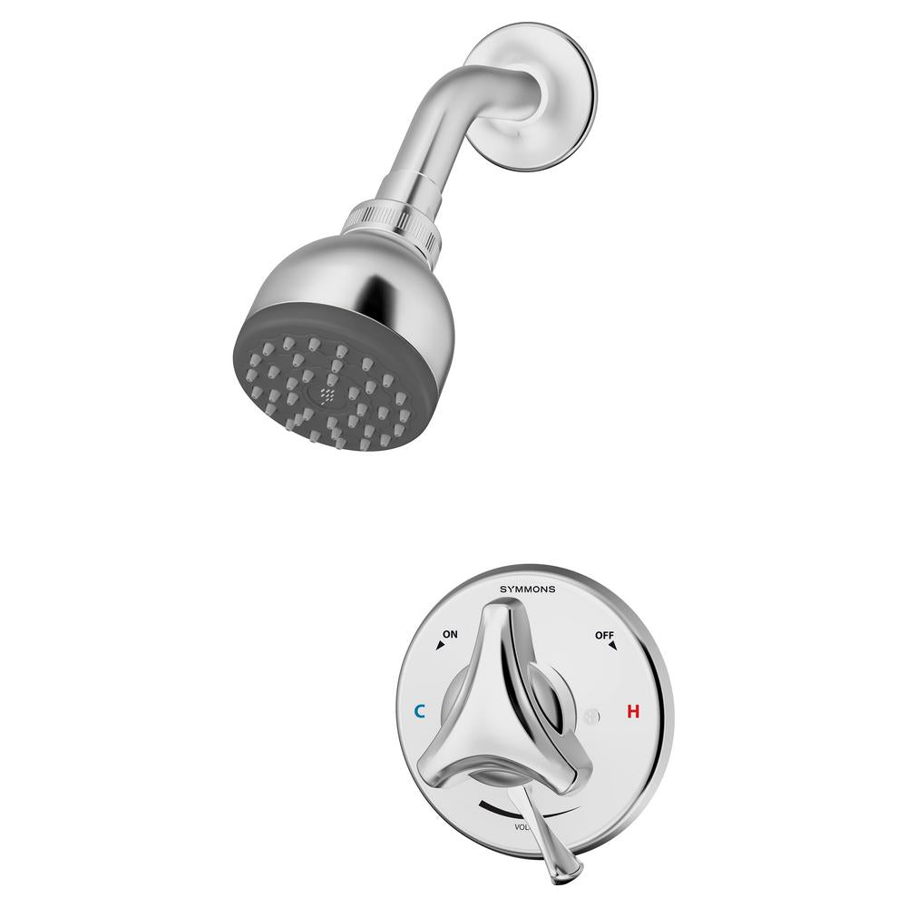 Origins Single-Handle 1-Spray Round Shower Faucet with VersaFlex Integral Diverter in Polished Chrome (Valve Included)