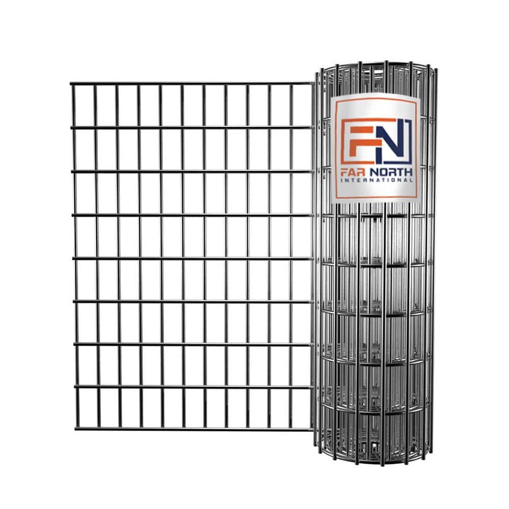 FAR NORTH INTERNATIONAL 5 ft. x 50 ft. 14-Gauge Galvanized Welded Wire with 2 in. x 4 in. Mesh Size