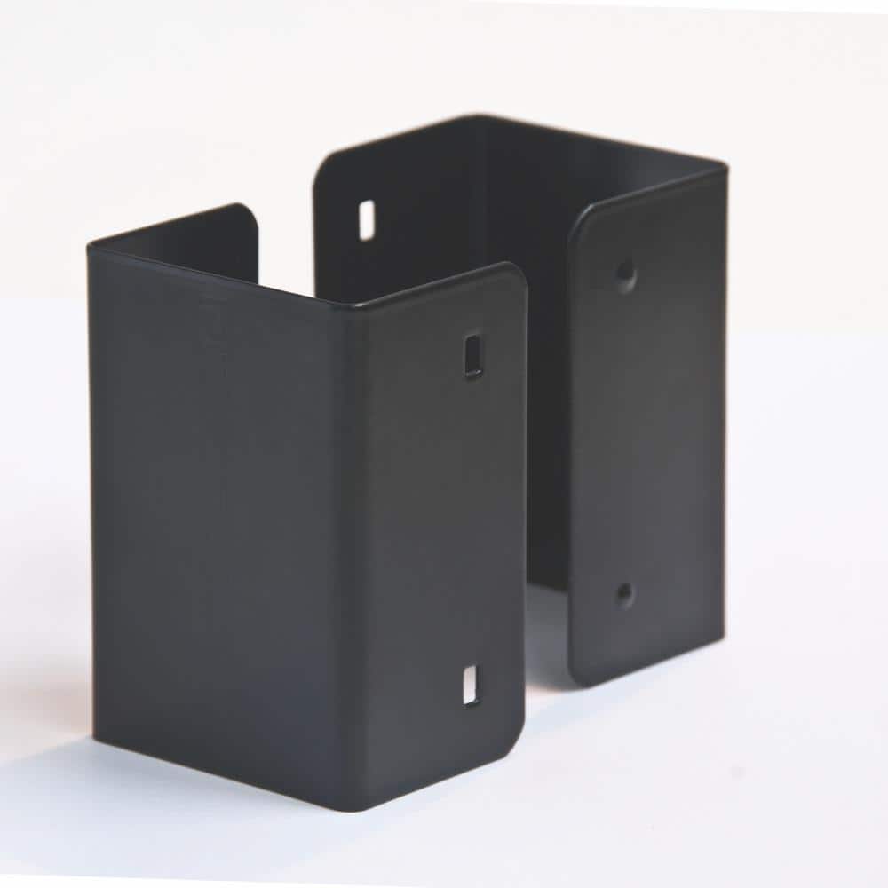 Fence Armor 2.5 in. L x 2.5 in. W x 3 in. H Black Ornamental Fence Post Guard