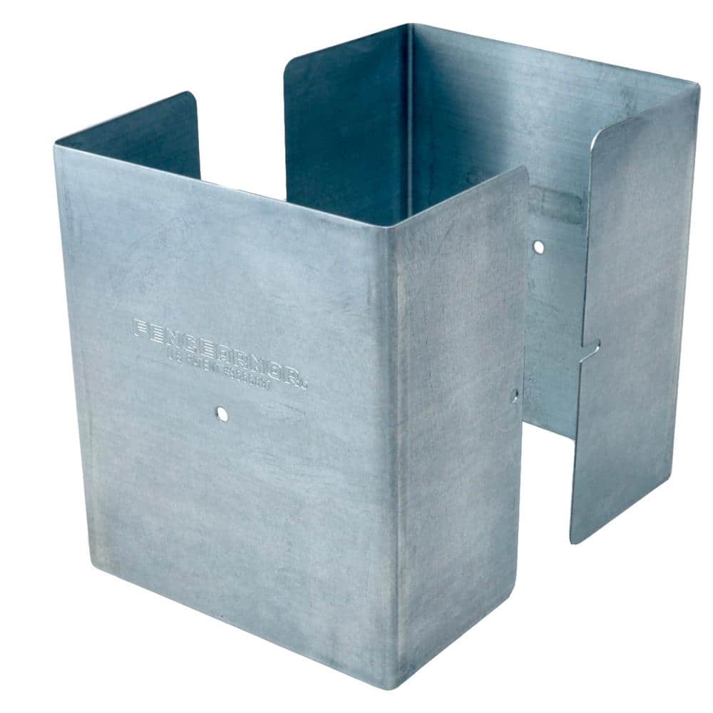 Fence Armor 5 in. x 5 in. x 1/2 ft. H Galvanized Steel Pro Mailbox and Fence Post Guard