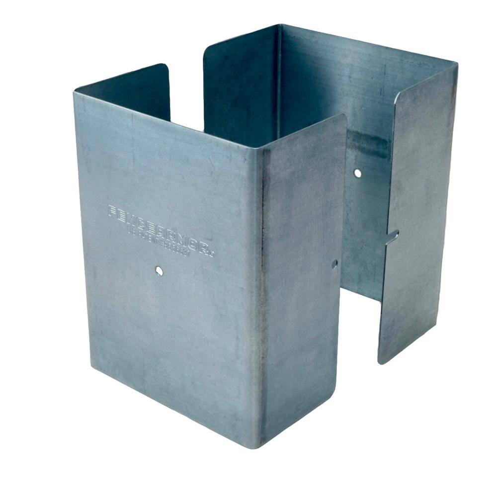 Fence Armor 4.5 in. x 4.5 in. x 1/2 ft. H Galvanized Steel Pro Series Mailbox and Fence Post Guard
