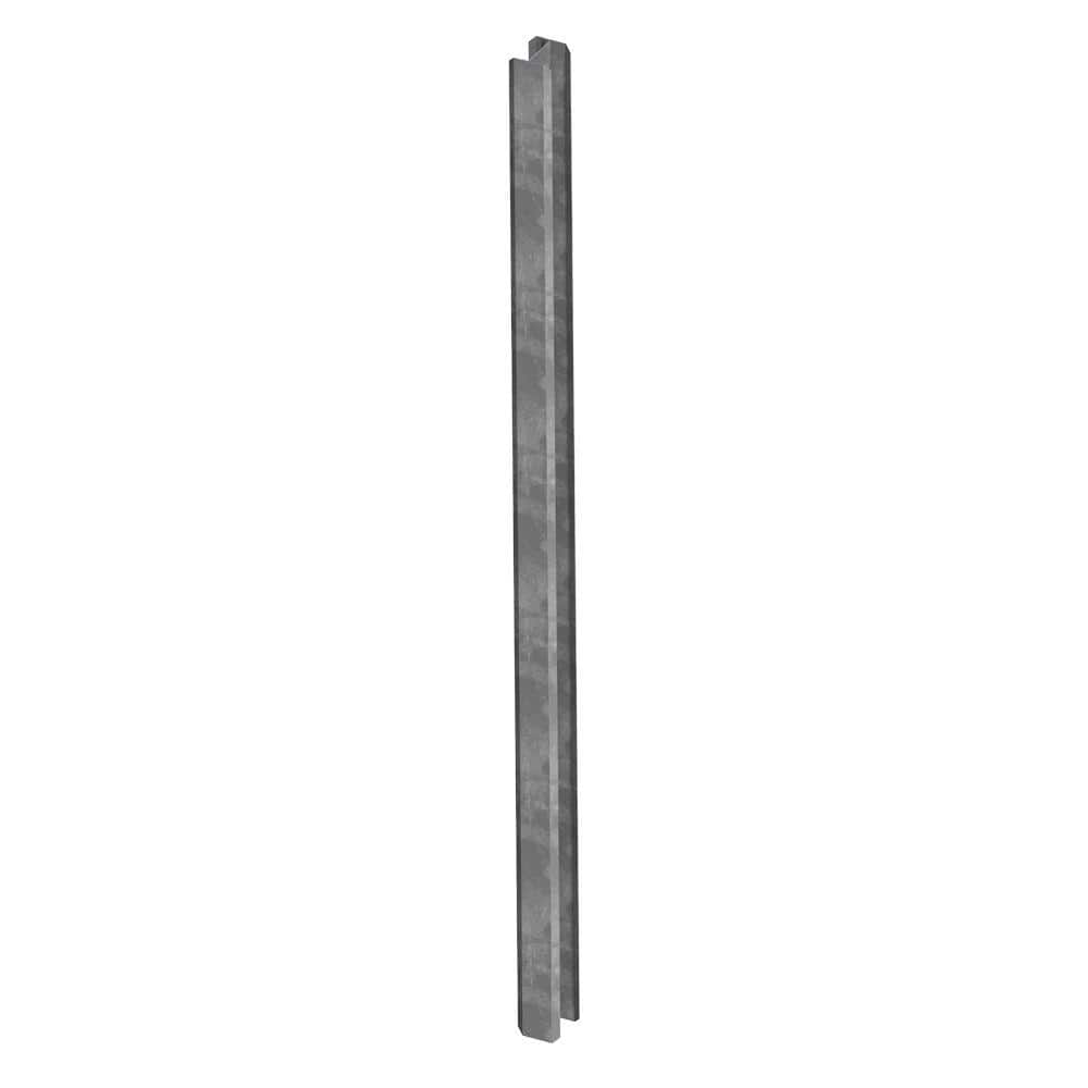 4 in. x 4 in. x 58 in. Metal Gate Post Insert