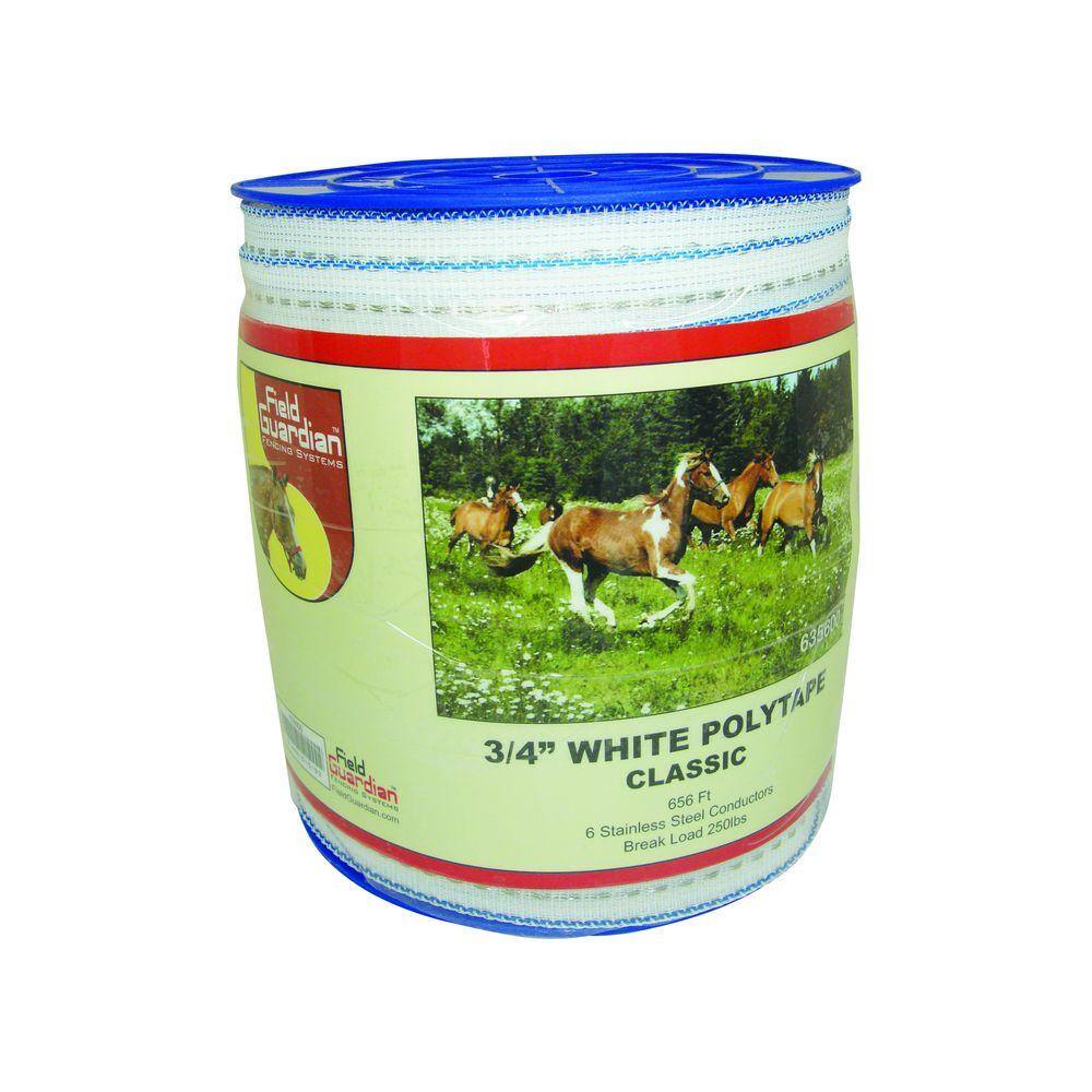 Field Guardian 3/4 in. White Classic Polytape