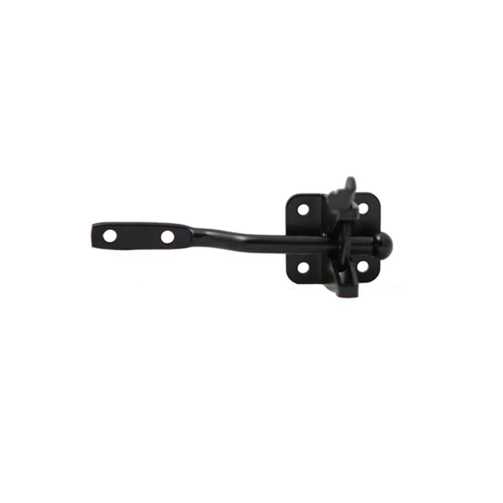 FORGERIGHT Black Aluminum Fence Gravity Latch