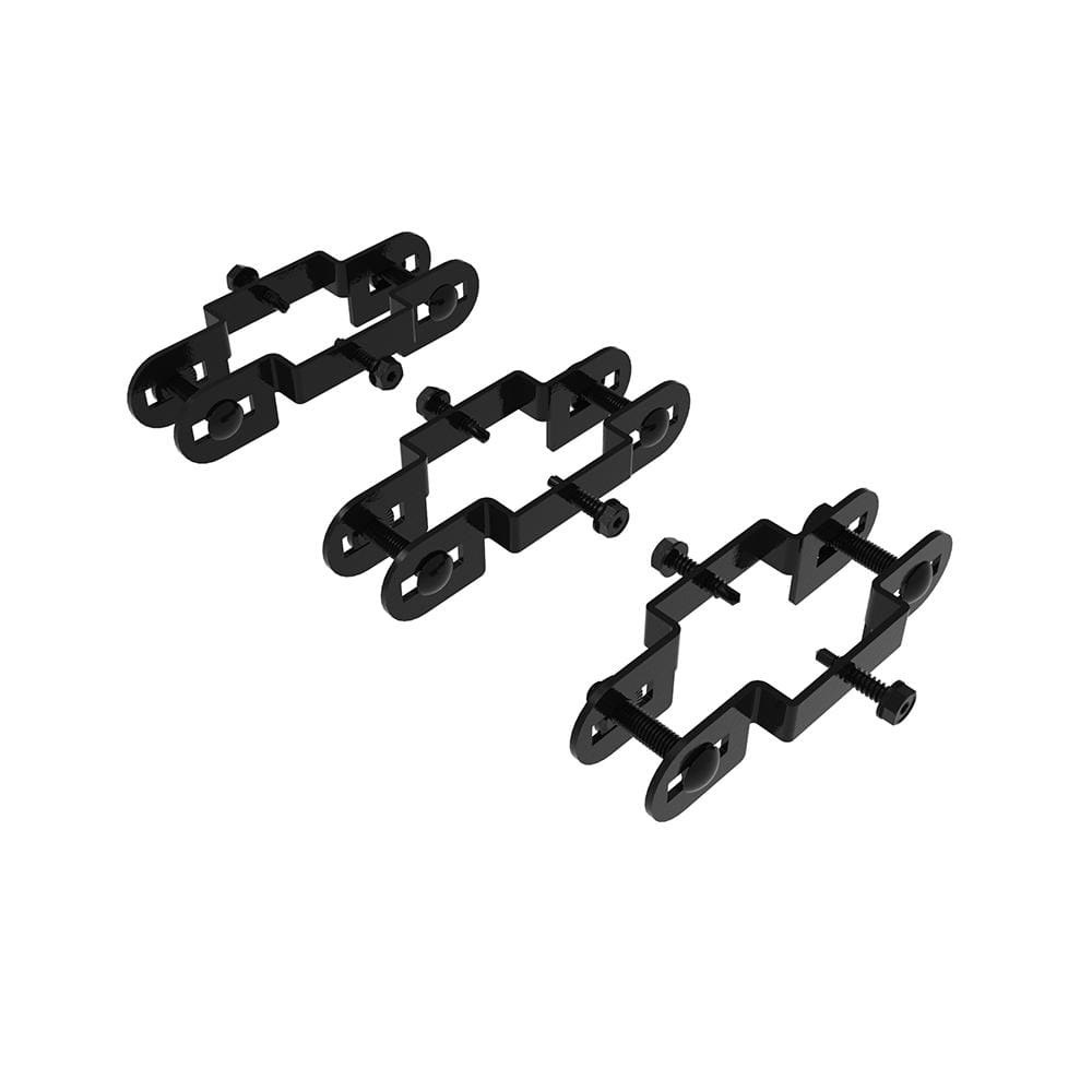 FORTRESS Versai Gloss Black Steel Fence Line Bracket (3-Pack)