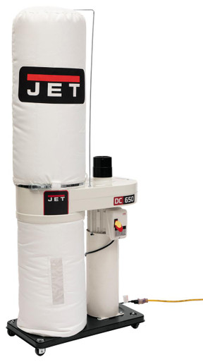 JET DC-650 1HP Dust Collector with 30 Micron Filter Bags Stock Number: JT9-708642BK NO SALES TAX