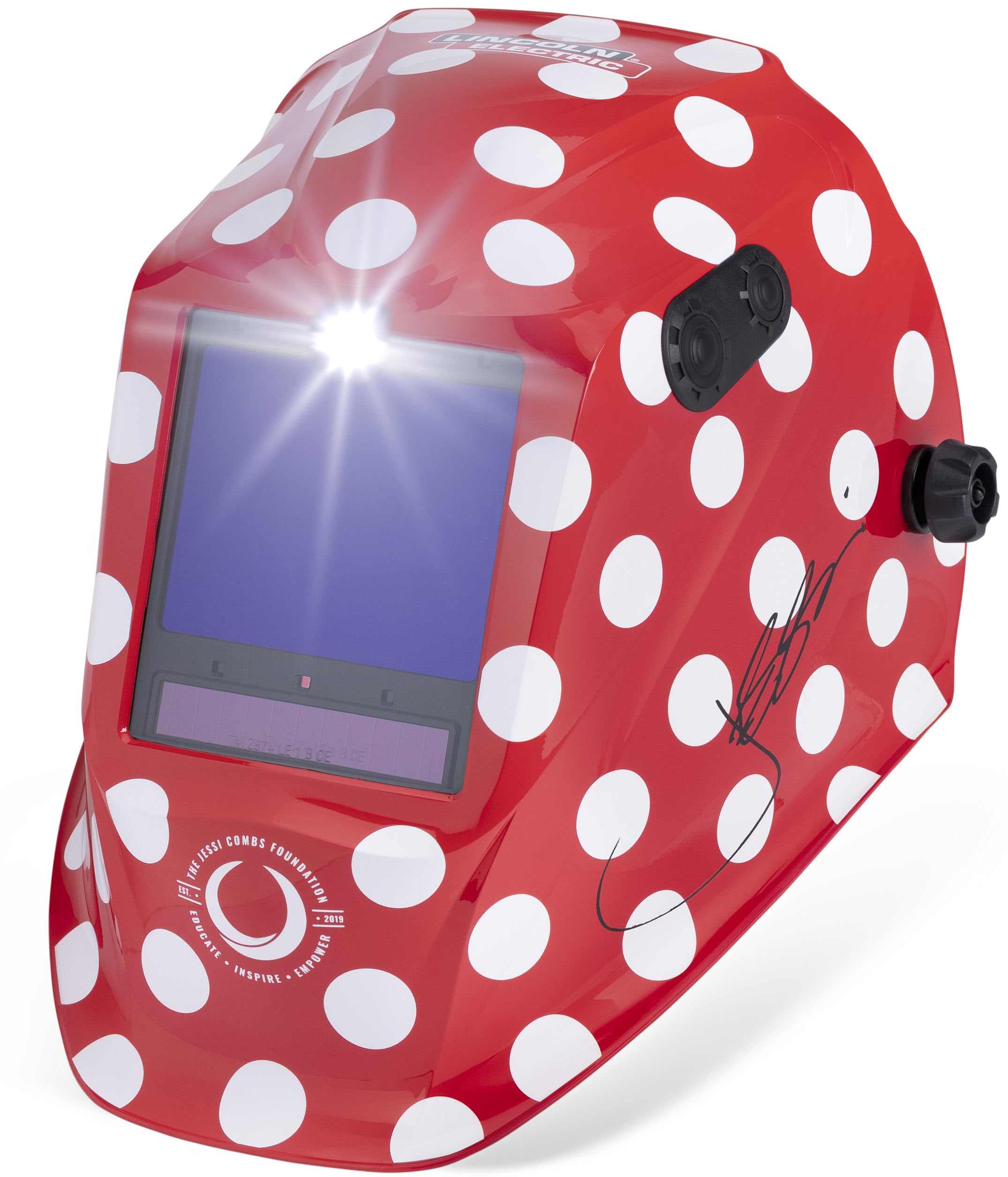 Lincoln Viking 3350 ADV Welding Helmet - Jessi the Welder K5758-5