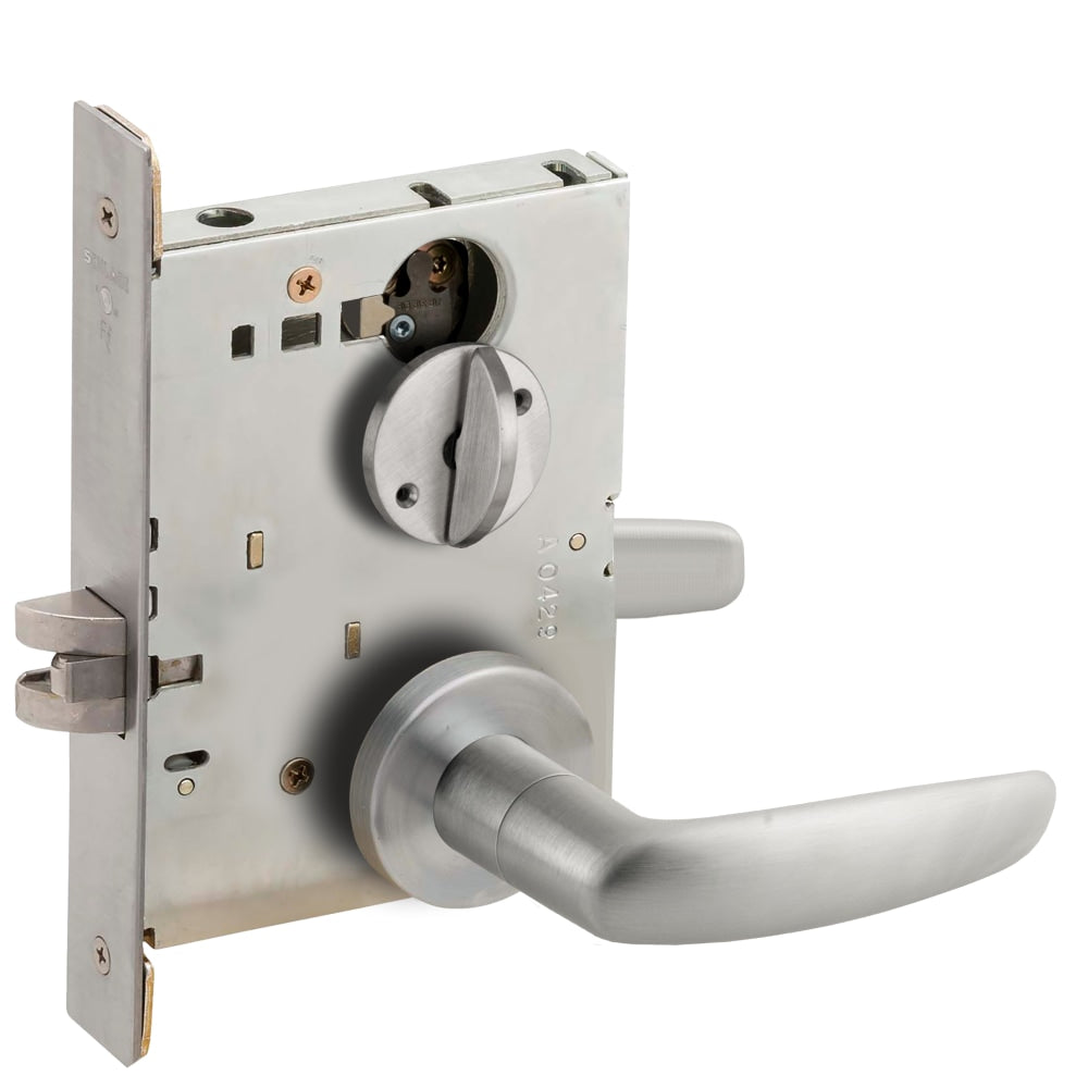 Schlage L9050L-07A Entrance Office Mortise Lock, 07 Lever, A Rose