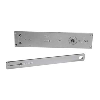 LCN 6035-Bumper-689 Concealed Double Acting Track Door Closer with Bumper, Size 5, Non Handed, 95 Degree Swing, 689 Powder Coat Aluminum
