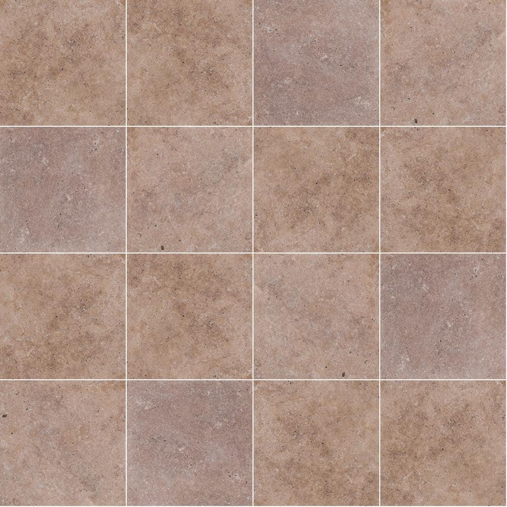 MSI Mediterranean Walnut 2 cm. x 16 in. x 16 in. Tumbled Travertine Paver Tile (1.78 sq. ft.)