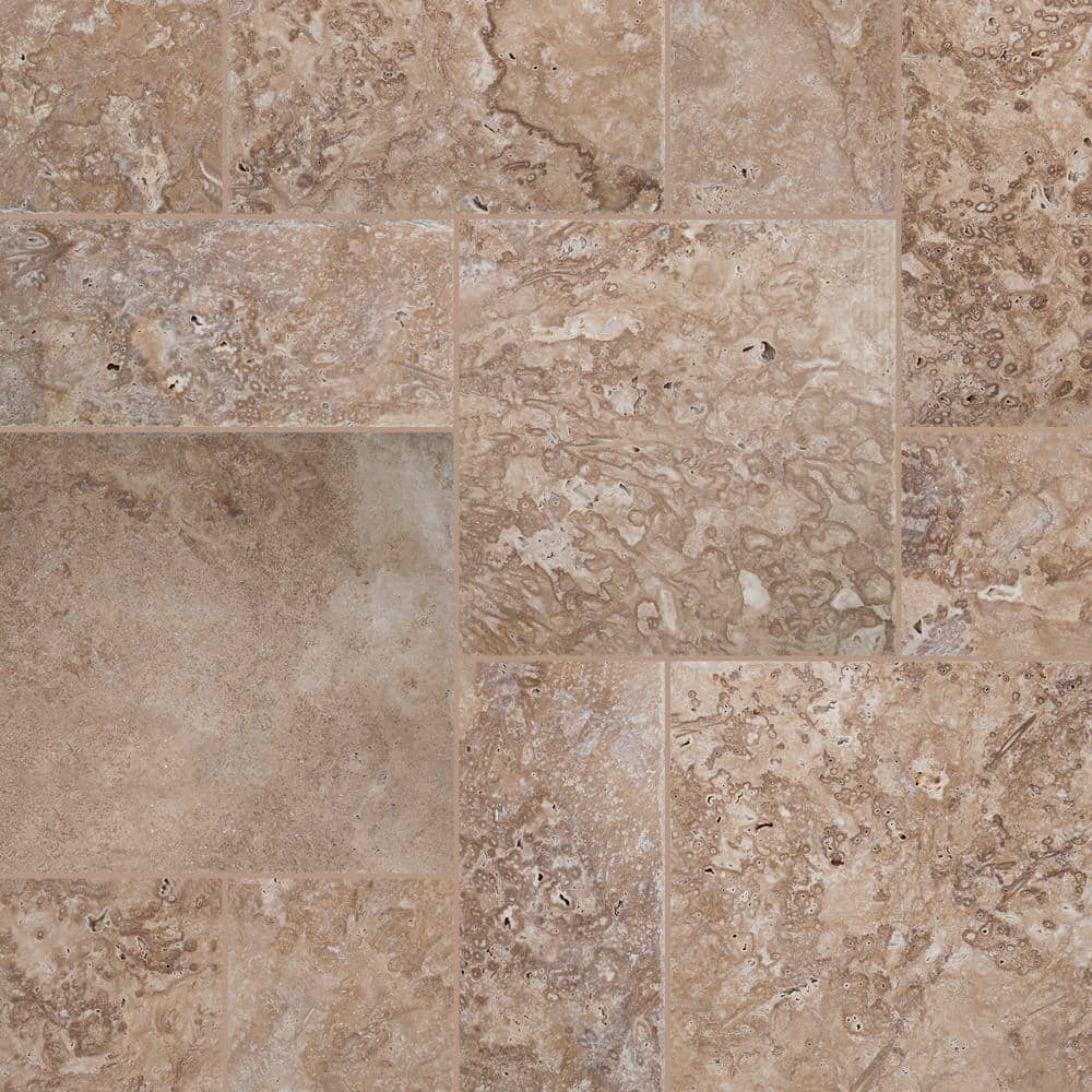 MSI Mediterranean Walnut Pattern 24 in. x 24 in. x 0.39 in. Honed Travertine Floor and Wall Tile (80 sq. ft./pallet)