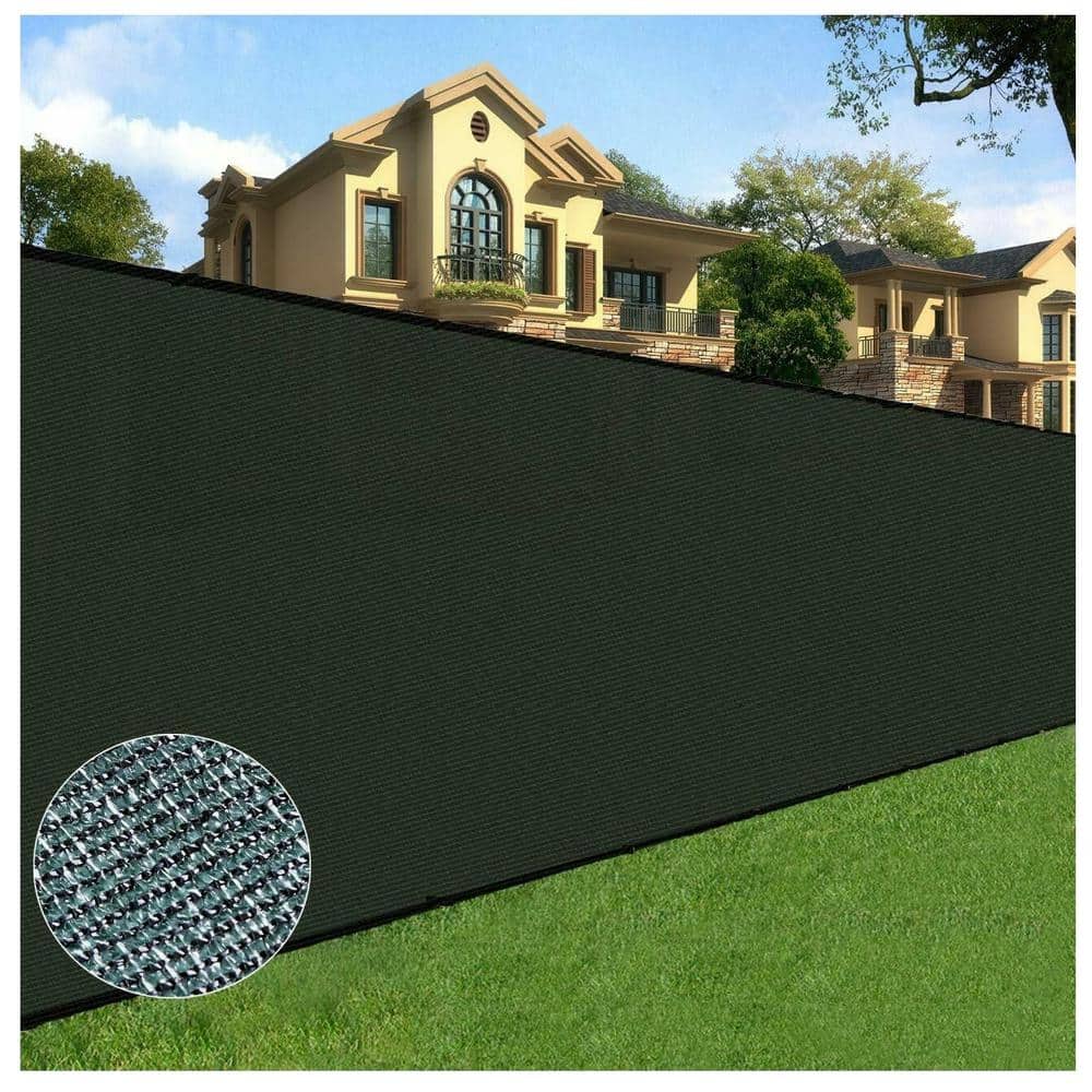 ORION 4 ft. X 50 ft. Black Privacy Fence Screen Netting Mesh with Reinforced Eyelets for Chain link Garden Fence