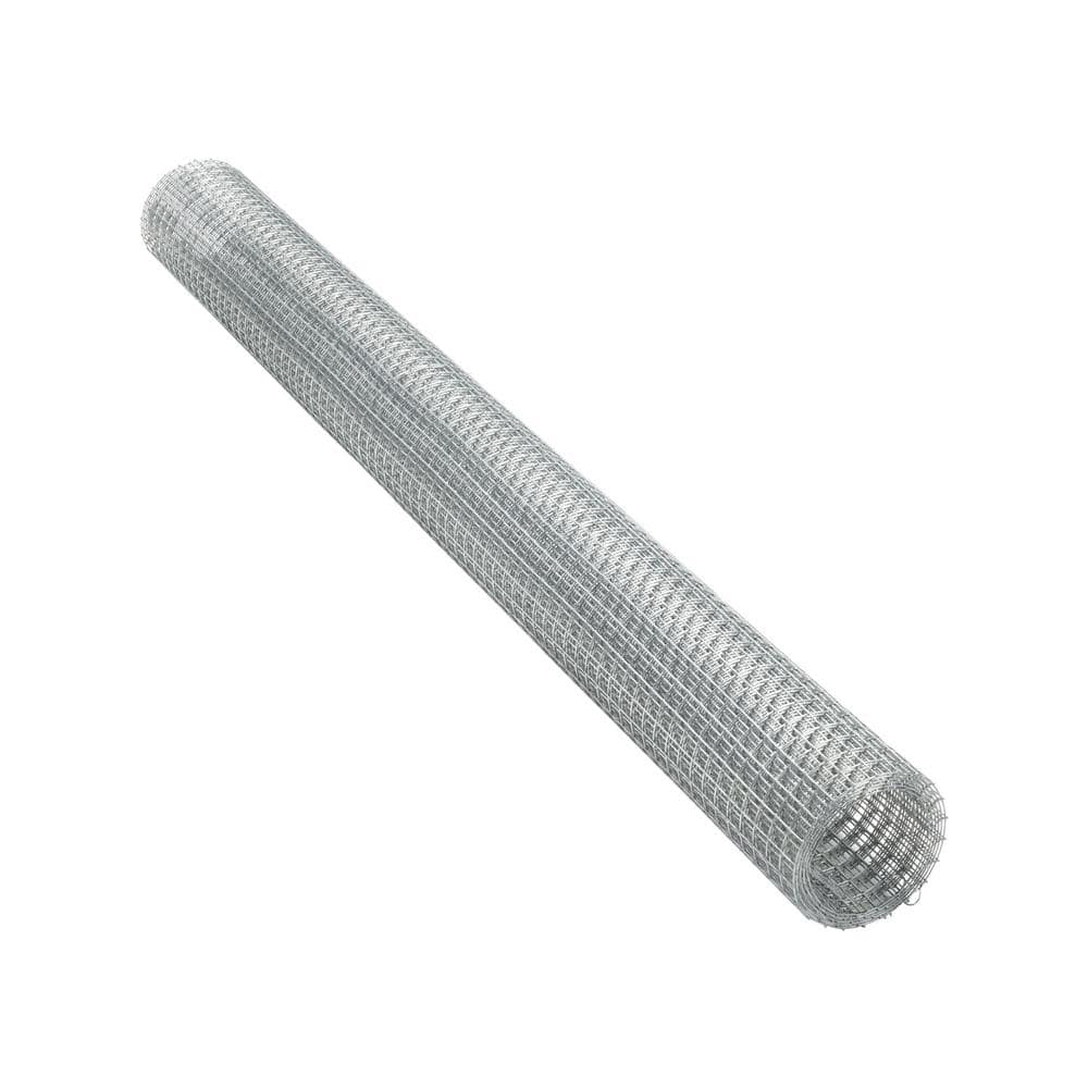 PEAK 5 ft. L x 36 in. H Galvanized Steel Welded Hardware Mesh with 1/2 in. x 1/2 in. Mesh Size Garden Fence