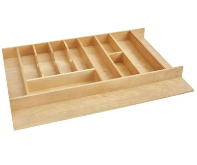 Rev-a-shelf 2-3/8" High 33-1/8" W Natural Maple Utensil Drawer Insert 4WUTCT-36SH-1