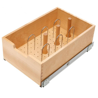 Rev-a-shelf Natural Maple Tall Drawer Box w/ BLUMOTION Soft-Close for 18" Drawer/Door Base 4WDB7-18SC-1