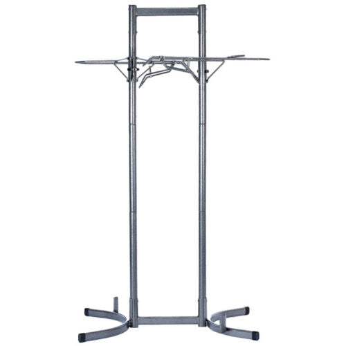 Heavy Duty Bicycle Storage Stand – Adjustable, Powdercoat Gray with Ramped Wheel Trays, No Drilling, Space-Saving Vertical Bike racks for Garage & Home