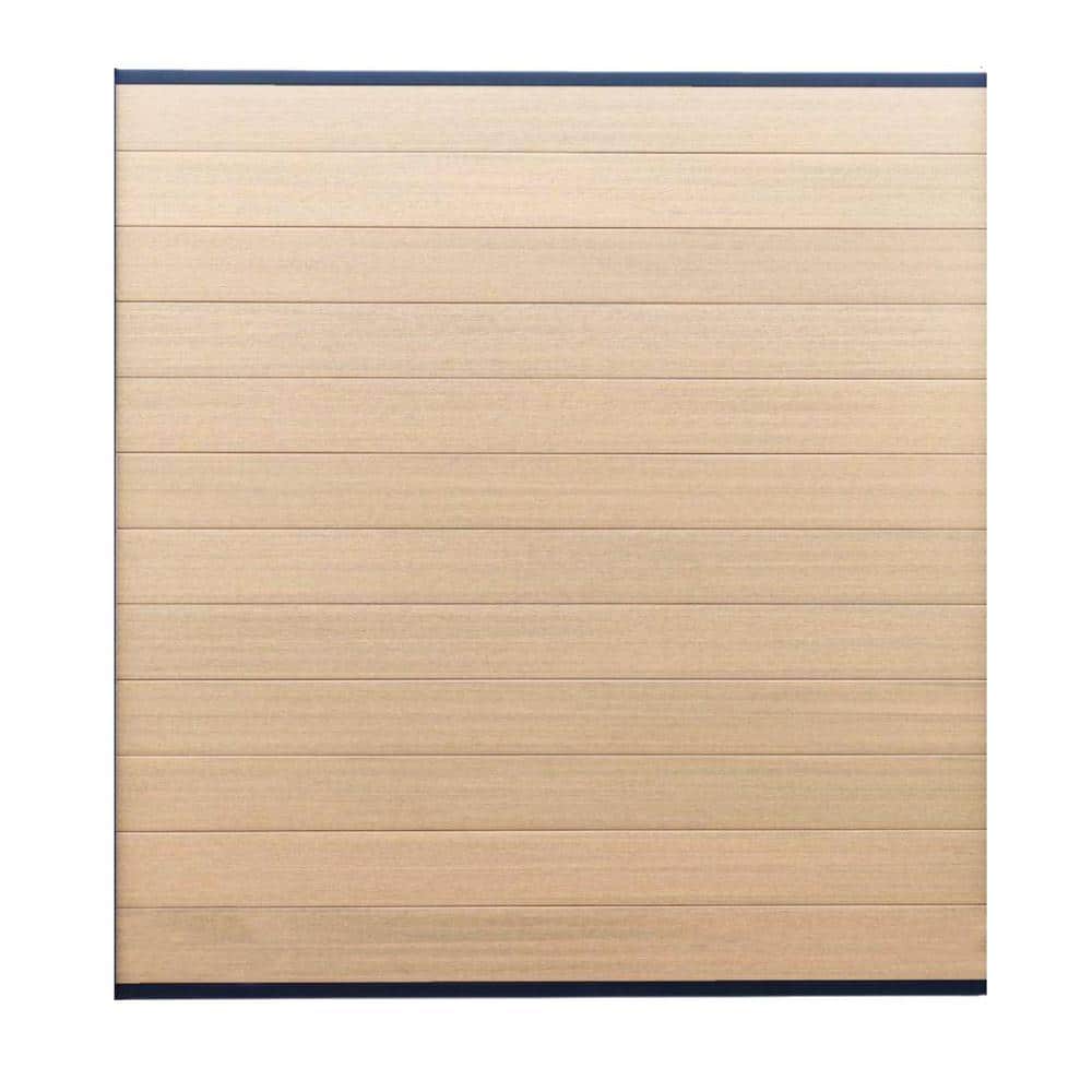 Frame It All 6 ft. x 6 ft. Sand 360 Cap Composite Horizontal Fence Panel