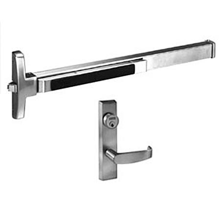 Sargent 12-8504-F-ETL Fire Rated Narrow Stile Rim Exit Device, Night Latch Function, For 33"-36" Dr Width, ETL Trim