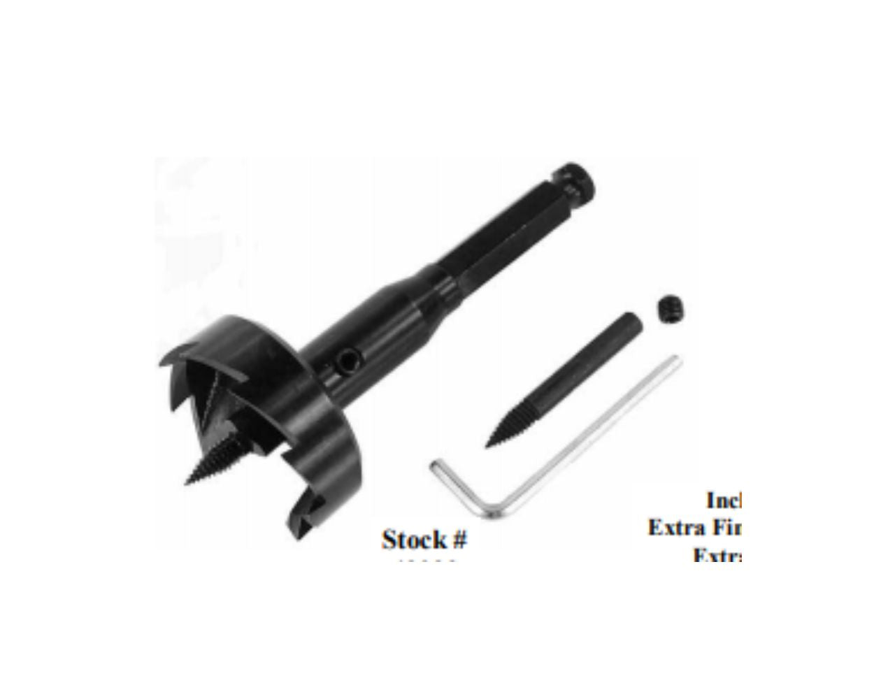 Self-Feed Wood Boring Bits