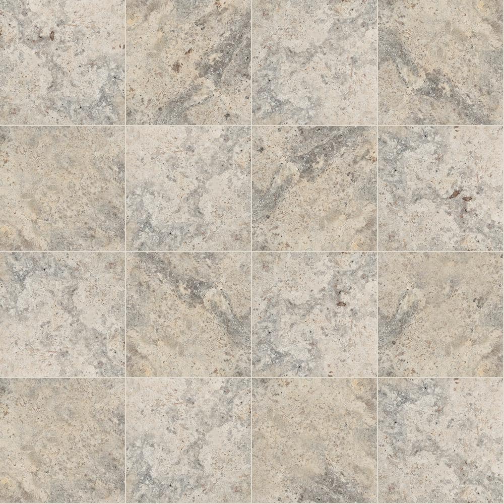 MSI Silver 2 cm. x 16 in. x 16 in. Tumbled Travertine Paver Tile (106.8 sq. ft./Pallet)