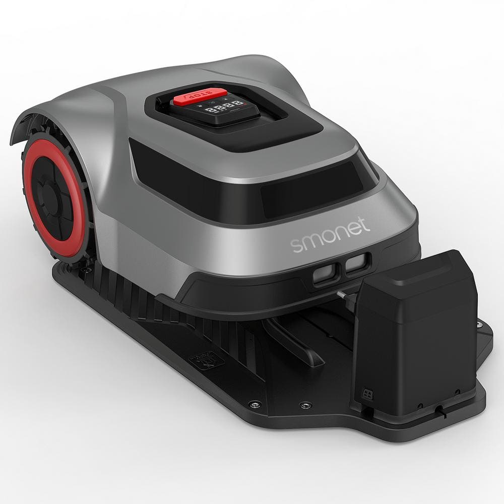 smonet 8 in. Robot Lawn Mower - Automatic Lawnmower Battery Powered APP Control, Smart Path Planning, Up to 1/4 Acre
