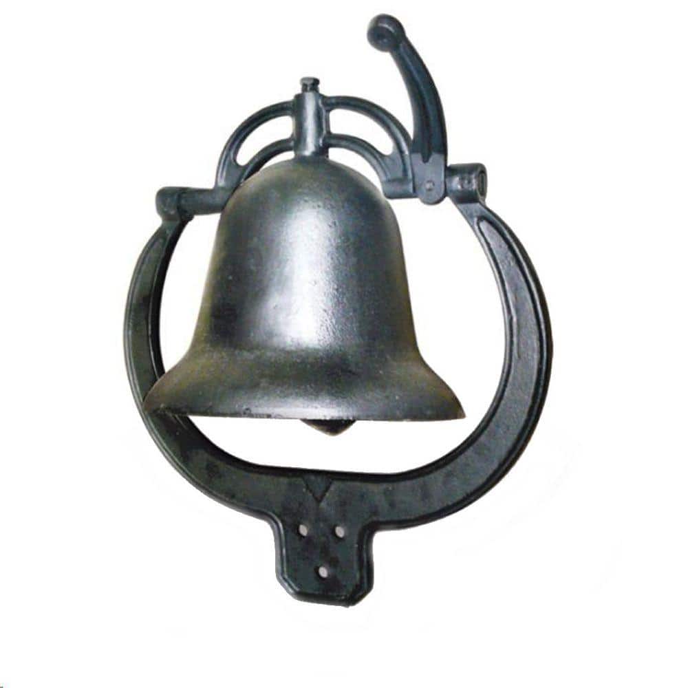 Sportsman Black Farm Equipment Cast Iron Dinner Bell