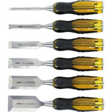 Stanley Tools 6 pc FATMAX Thru-Tang Wood Chisel Setl 16-971