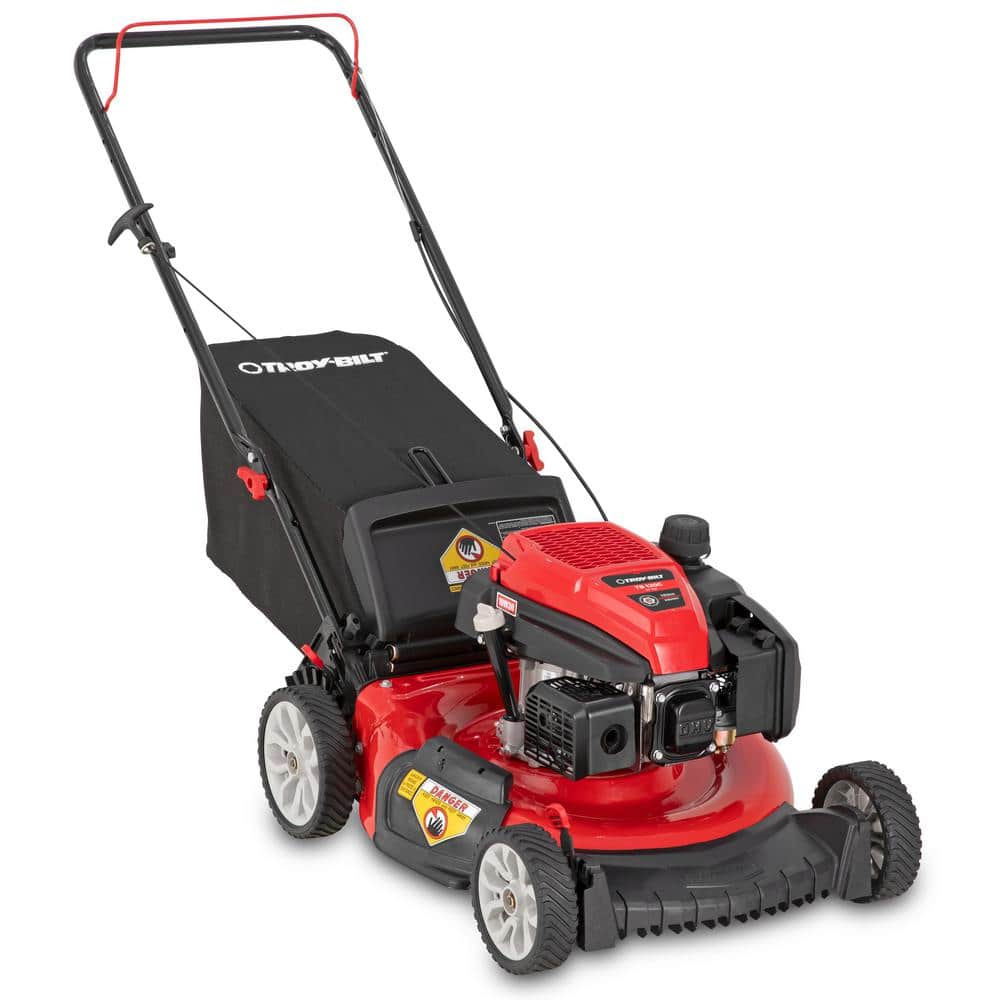 Troy-Bilt 21 in. 163cc OHV Engine Push 3-in-1 Gas Walk Behind Lawn Mower with Tri-Action Cutting System