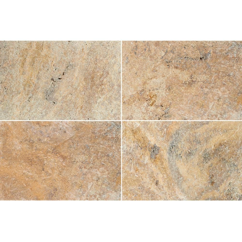 MSI Tuscany Beige 2 cm. x 16 in. x 24 in. Tumbled Travertine Paver Tile (60.2 sq. ft./Pallet)