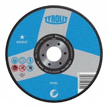 Tyrolit Basic Wheels for Steel Cutting and Grinding – Pack of 10