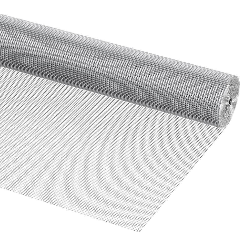 VEVOR Hardware Cloth, 1/4 in. x 4 ft. x 50 ft.23-Gauge Hardware Cloth Galvanized Wire Mesh Roll Chicken Wire Fencing Wire Mesh