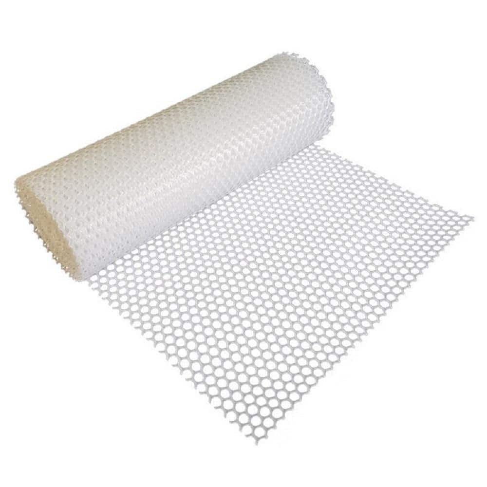 Wellco 3.3 ft. x 50 ft. Chicken Plastic Net Farming Plastic Net Plastic Poultry Fence 0.7 in. mesh White