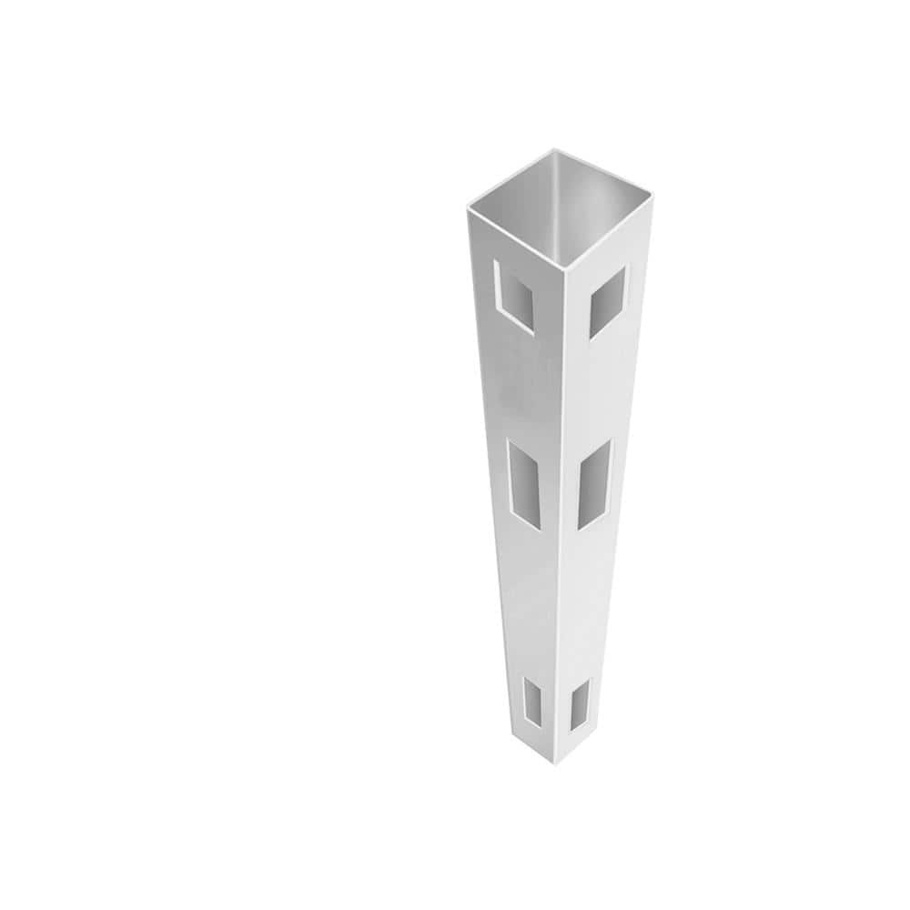 Barrette Outdoor Living Carson 5 in. x 5 in. x 9 ft. White Vinyl Fence Corner Post
