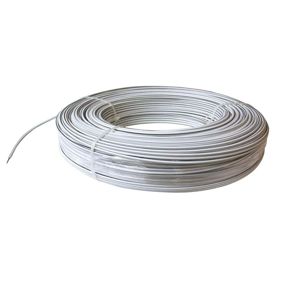 White Lightning 1320 ft. 12.5-Gauge White Safety Coated High Tensile Electric Fence Wire
