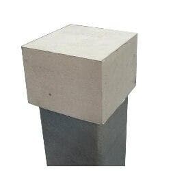 White Rubber Caps for Bison Poles