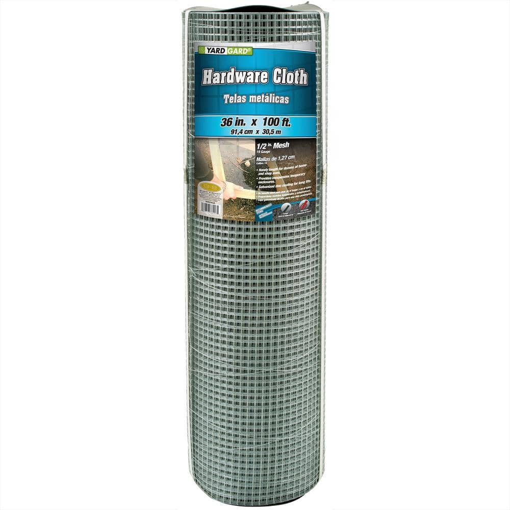 YARDGARD 1/2 in. x 3 ft. x 100 ft. Galvanized Steel Hardware Cloth Garden Fence