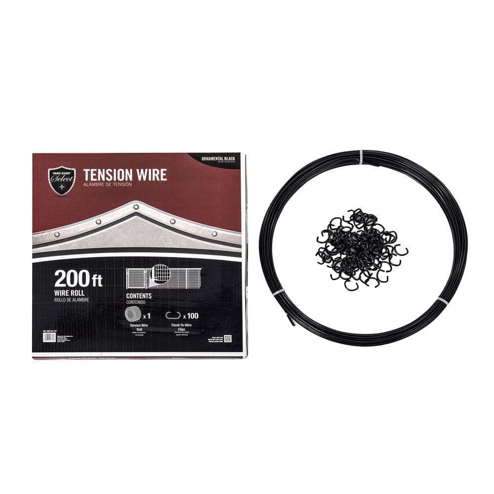 YARDGARD Select YARD GARD Select - STEEL TENSION WIRE KIT - 200ft. -Stabilizes Bottom of Fence Line, Includes Clips